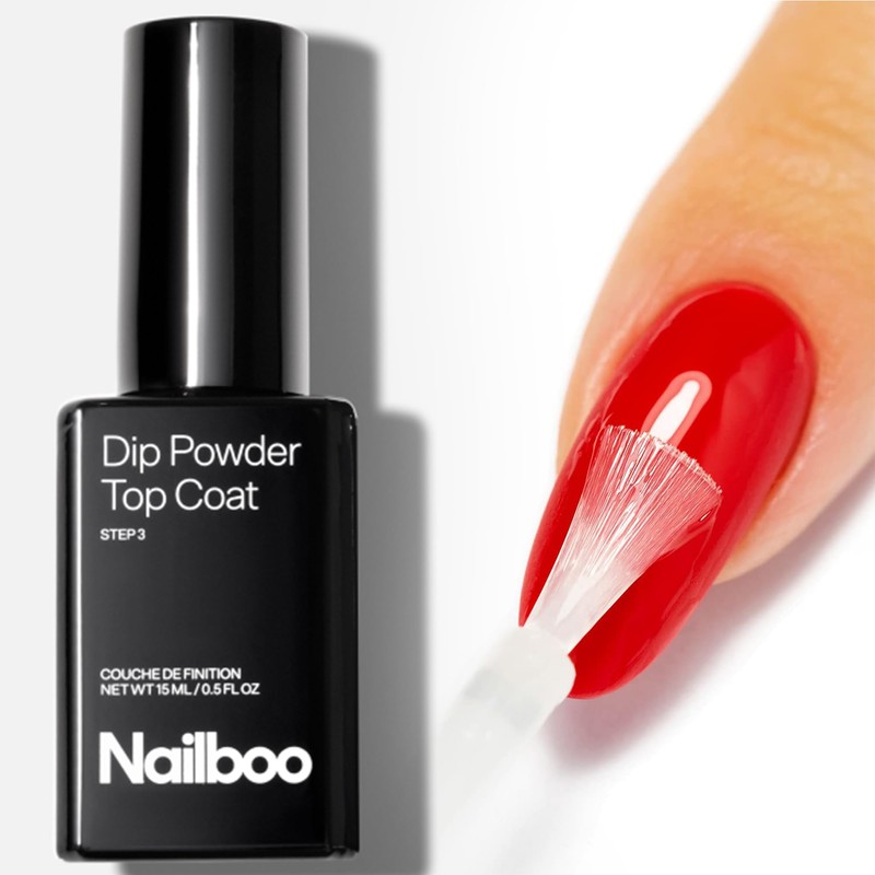Nailboo Dip Powder Essential Liquid, Top Coat for Nail Dip