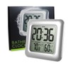 BALDR LCD Waterproof Bathroom Clock for Bath and Shower, Wall