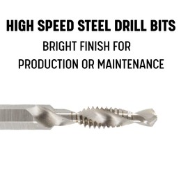Drill America m8 X 1.25 Combined Drill Tap and Countersink with 1/4" Quick Change Hex Shank