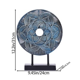 DOVDOV Blue Statue Home Decor, Kitchen Table Centrepiece, Blue Shelf Decor Sculpture. for Cabinet Consoles, Living Room Coffee Tables, Dining Table centres, Entrance Table Decor.