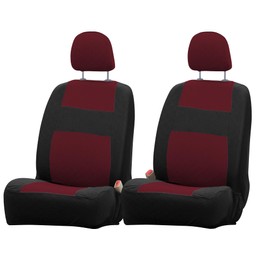 DREAHOTEXTIL Elastic Car Seat Covers, Stretch Automotive Interior Cover, Premium Comfort Cover, Fitting Universal Front Seat Protectors, Various Style Color Combos for Cars Trucks SUV Trucks Jeeps