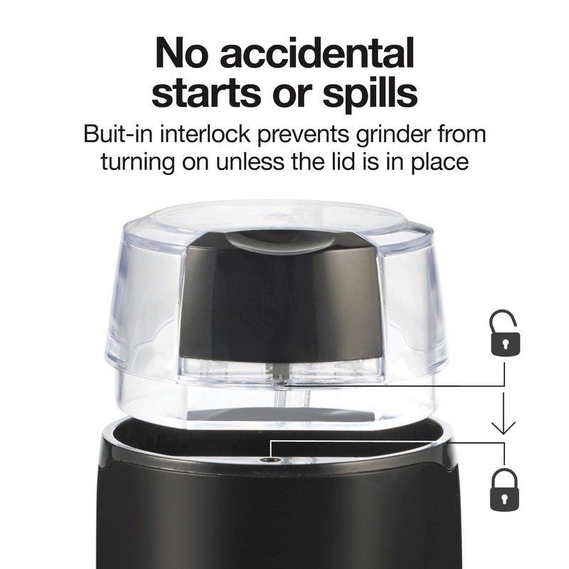 Proctor Silex Electric Coffee Grinder for Beans, Spices and More,