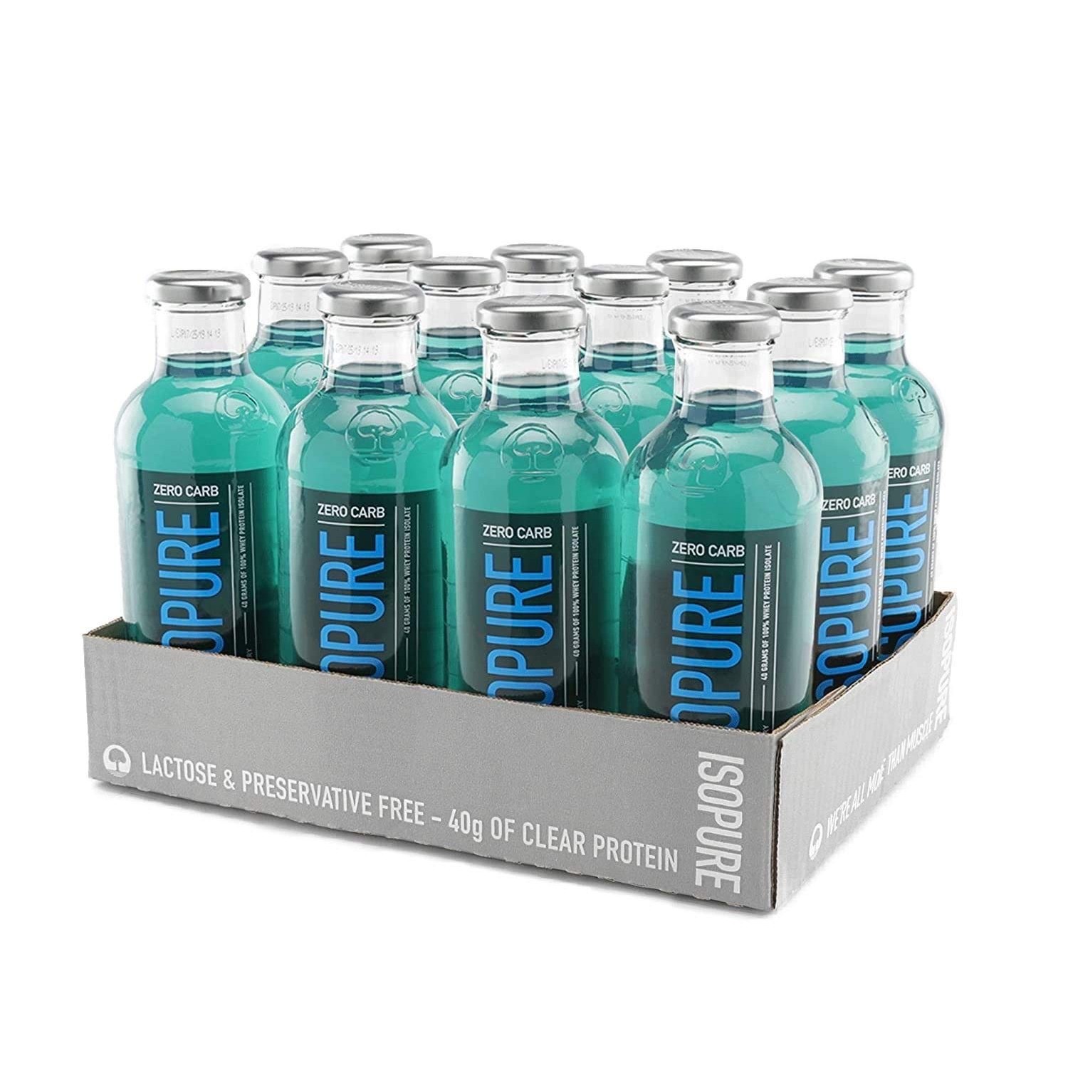Isopure 40g Protein, Zero Carb ReadyToDrink Blue Raspberry, 20 Fl Oz