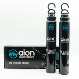 Aion Mosquito Barrier – Natural Outdoor Mosquito Barrier for Backyard – Chemical-Free – Easy to Use, Simple to Setup - 2 Tubes