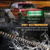 XRIDONSEN 2PCS 30 inch Green White Grill Emergency Lights Strip