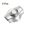 uxcell 5 Pcs 304 Stainless Steel Single Wire Rope Clip