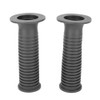 Pair of 25/28mm 1in TPU Motorcycle Hand Grip Gray Modified