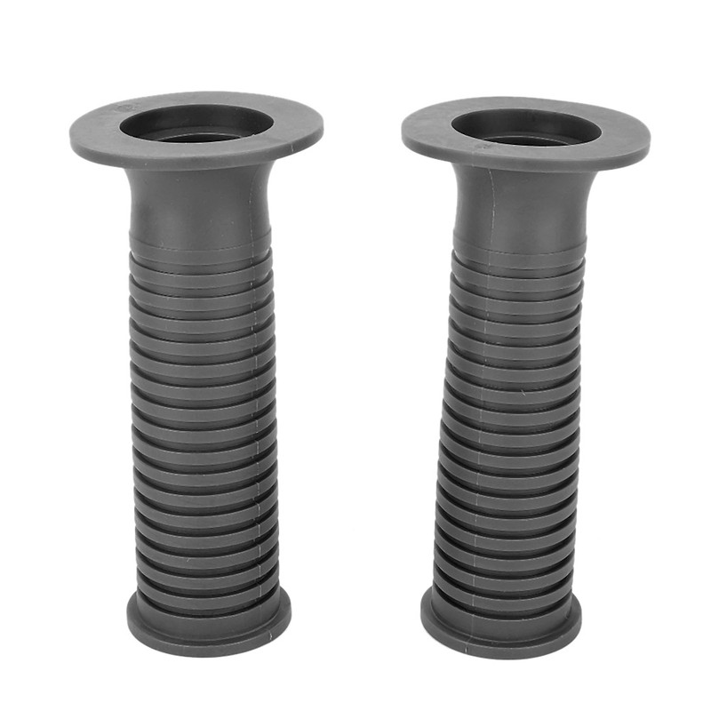 Pair of 25/28mm 1in TPU Motorcycle Hand Grip Gray Modified