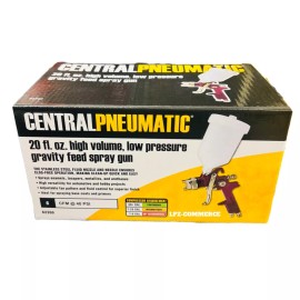 Central Pneumatic 20 fl. oz. HVLP Gravity Feed Air Spray Gun / spray gun with less overspray