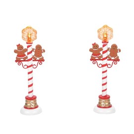 Department 56 Village Accessories - Juego de Cifras iluminadas de Jengibre, 4.85 Pulgadas, Multicolor