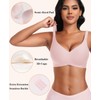 DOCUMO 2 Packs Wireless Bras for Women No Underwire Seamless