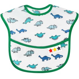 Accmor 4 Pack Baby Bibs for Boys Girls, Waterproof Sleeved Bib, Toddler Bib for 6-24 Months