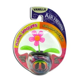 Novelty Inc. Solar Powered Dancing Flower w/Air Freshener - One Item w/Random Color and Design