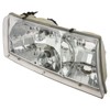 TRQ 2 Piece Headlight Assembly Set Chrome Bezel Driver &