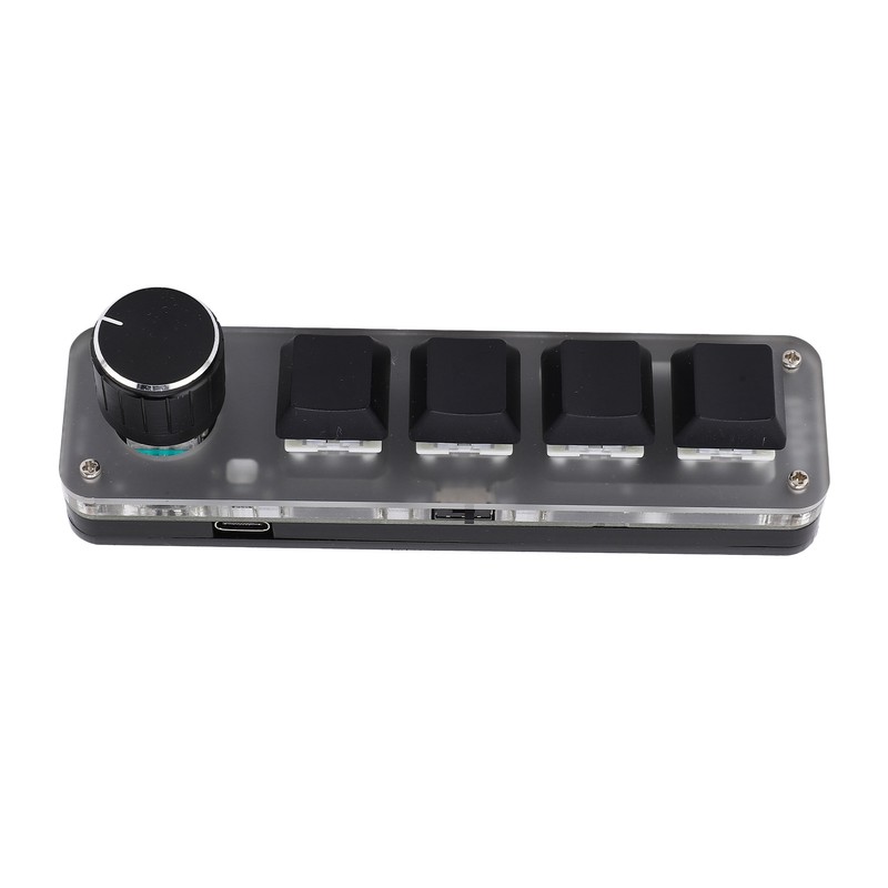One Handed Mechanical Keyboard 4 Key with Adjustable RGB DIY