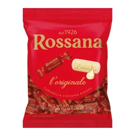 Perugina Rossana Italian Red Hard Candy with Milk Almond Hazelnut Creamy Heart 6.17oz