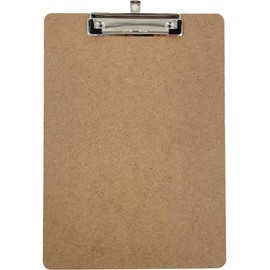 Clipboards A4 Pack of 6 Wooden Low Profile Perfect for Office,School, Home Clip Board (6X Clipboards)