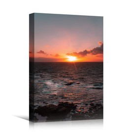 SIGNWIN Canvas Wall Art Calm Seas Beach Beach Blue Coastal Cool Photography Relax/Calm - 24x36 inches