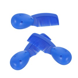 minkissy 3pcs Prison Comb Combs Small Hair Combs Small Combs Prison Short Combs Mini Combs Small Combs Travel Combs Bulk Portable Combs Detangler Combs Prison Use Combs Plastic Blue