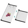 BBXTYLY Extra Expandable Roll Up Dish Drying Rack,Over The Sink