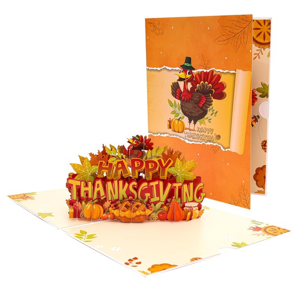 KatchOn, Happy Thanksgiving Pop-Up Card - 20x15Cm | Thanksgiving Cards