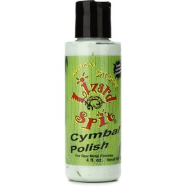 Cymbal Polish by Lizard Spit | Formulated for Raw Cymbals | Perfect Polish for many Metals | Removes Oxidation, Grime, & Fingerprints - 4-oz. Bottle