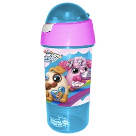 Rainbocorns Sip n’ Snack 2 in 1 Grab and Go Water Bottle for kids (380 ml + 180 ml)