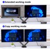 KVM Switch 2 Monitors 2 Computers DisplayPort 8K @60Hz, USB