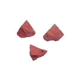 6. 6. 2Pcs Red Jasper Raw Stone Drilled Pendant - Fiery Vitality & Endurance Crystals