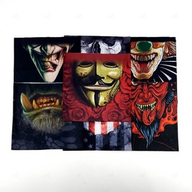 Horror design fashion bandana balaclava UV windproof mask scarf headband bandana motorcycle riding / 호러 디자인 패션 두건 바라클라바 자외선 방풍 마스크 목도리 머리띠 두건 오토바이 라이딩
