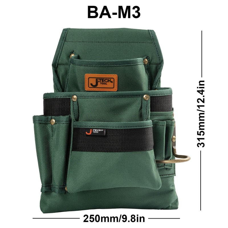 Jetech Tool Belt Pouches Bag with 3 Pocket - Heavy