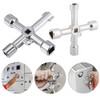 Universal key, control cabinet key, 4-way multifunctional key, 2 pieces