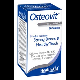 HEALTH AID OSTEOVIT, CALCIUM PLUS FORMULA FOR STRONG BONES& HEALTHY TEETH 60TABLETS