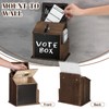 Wood Suggestion Box with Lock Wall Mounted Ballot Box Donation