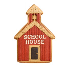School House/Church 4 Inch Cookie Cutter from The Cookie Cutter Shop – Tin Plated Steel - Made in the USA