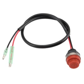WOOSTAR 2 Wire Kill Stop Switch Replacement for Outboard Engine 2 Stroke 4 Stroke Motor Engine OEM 6E0-82550-01 00 6L5-82550 00 6A0-82550