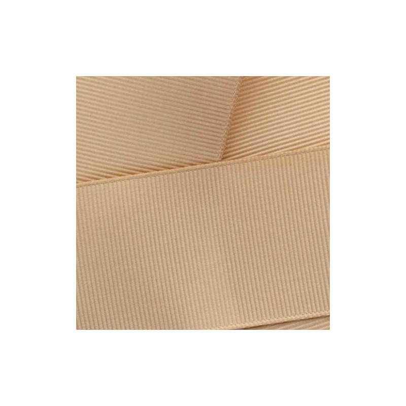 1/4" Grosgrain Ribbon Solid 835 Tan 10yd