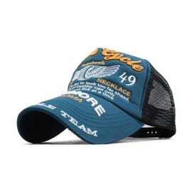 Mesh Cap, Hat, Cap, Men's, Women's, American Casual, Pawer Ride, Biker, Baseball Cap, Spring/Summer, Popular, Trend, motor cycle, Free size
