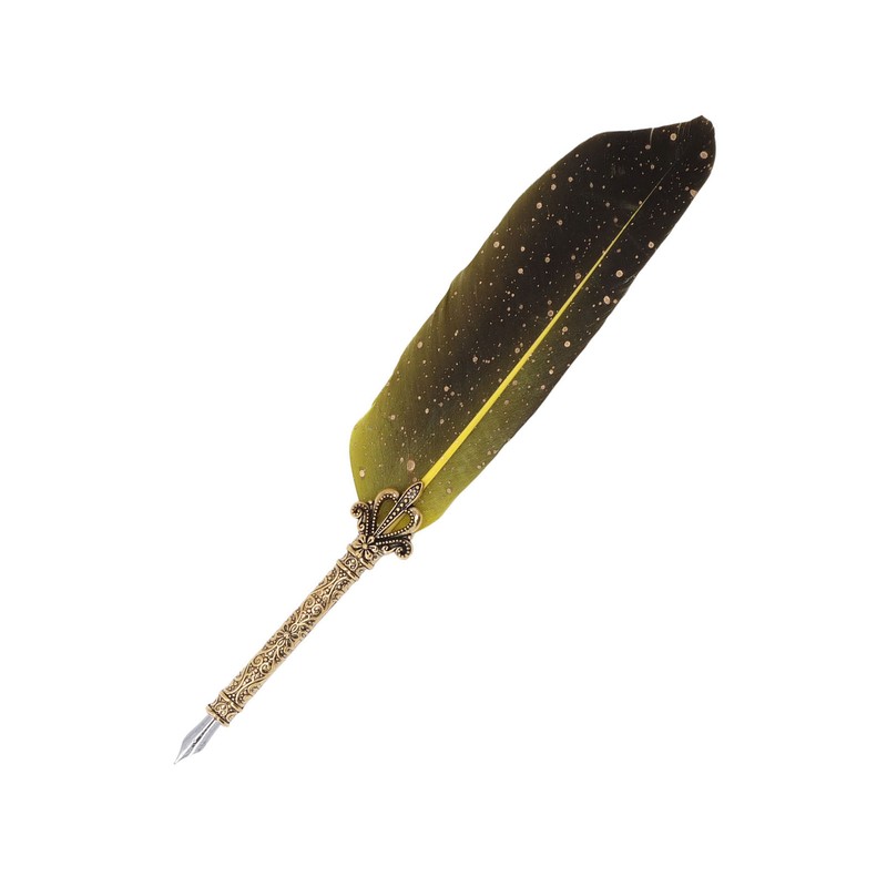 Feather Pen Set with 5 Interchangeable Nib Letter Opener Pen