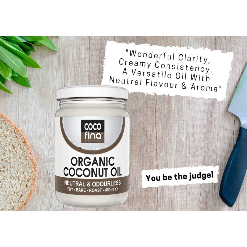 Everyday Organic MilD Coconut Oil 450ml in Glass Jar by