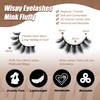 SISIYDY Wispy Lashes Strip 3D 18mm Long Thick Wispies False