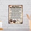 MY DOG'S BEDTIME PRAYER RETRO STYLE METAL TIN SIGN/PLAQUE (POODLE)