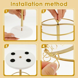Organizador de clip de garra, soporte de metal para el pelo, accesorios para el cabello, soporte de exhibición de gran capacidad para recámara, baño, mujeres y niñas