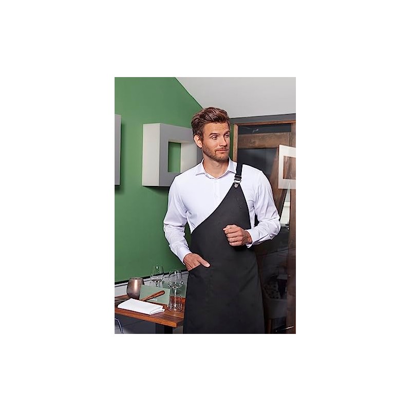 Karlowsky Asymmetric Bib Apron Classic with Pocket 70 x 90