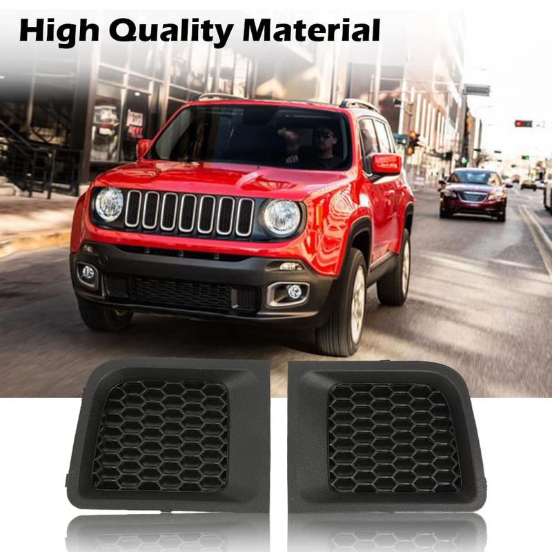 PIT66 Bumper Cover Grille, Compatible with 2015 2016 2017 Jeep