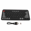 Compact Round Keycaps Mini Keyboard Wireless Bluetooth 2.4G Dual Mode