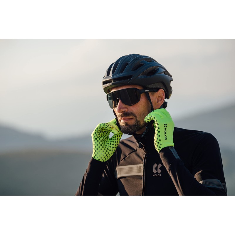 Kalas Ride On Z1 Long Gloves, Fluorescent Neon, Size 10