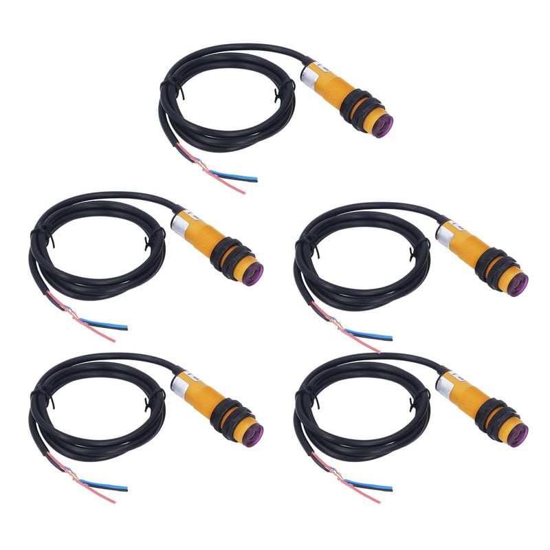 5 Pcs Infrared Photoelectric Switch NPN Normally Closed 5 To