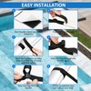 Retaining straps, set of 8 fastening straps and clips, attachment