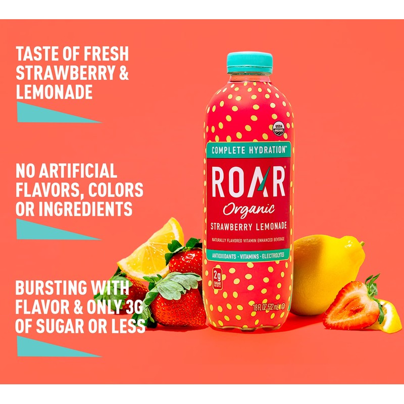 ROAR Complete Hydration Organic - Electrolyte Drinks Loaded with Vitamins